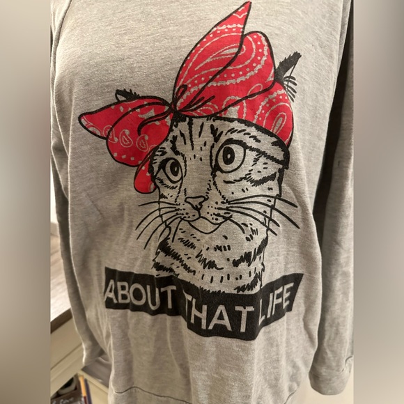 Electric Happy Cat Crew Neck Sweatshirt - Size XL - Picture 2 of 10